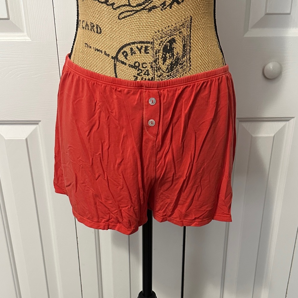 Fleur’t Orange Pajama Shorts